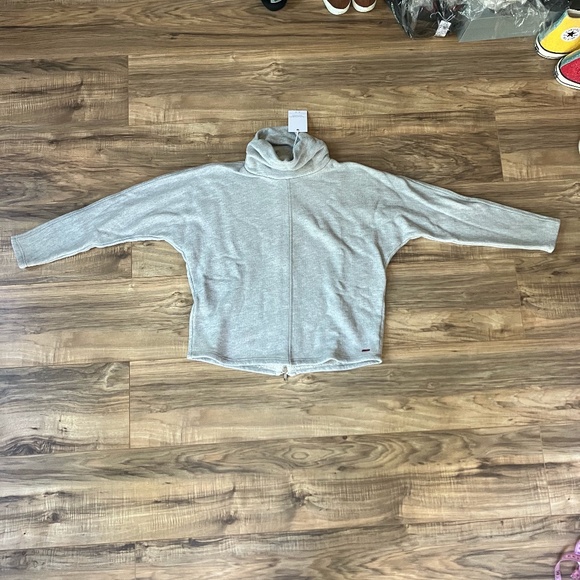 NWT - n:PHILANTHROPY Gray Helix Turtleneck Zipperback XS - Picture 2 of 14